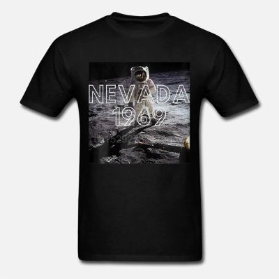 Brand Nevada 1969 Neil Armstrong Landing On The Moon Summer Men Short Sleeve T-Shirt  4Y6I