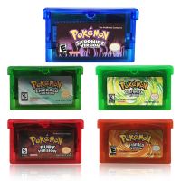 【HOT】▩ 32 Bit Video Game Cartridge Console Card Emerald/Sapphire/Ruby/Leaf Green/Fire English Language US Version