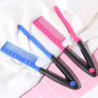 V Type Washable Folding Hair Straightener Comb Hairdressing Brush Comb Hair Styling Clip Tool Barber Accessories Comb For Hair