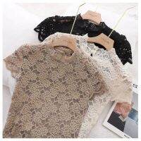 Lace T-Shirts Korean Fashion Women Clothing Elegant Urban Tube Tops 2022 Elastics Blouses Summer Clothing Cheap Free Shipping