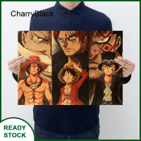 【พร้อม!】New ONEPIECEPoster วินเทจคลาสสิกอะนิเมะการ์ตูนกระดาษคราฟท์โปสเตอร์ภาพวาดสติ๊กเกอร์ติดผนังตกแต่งบ้าน50.5*35เซนติเมตร