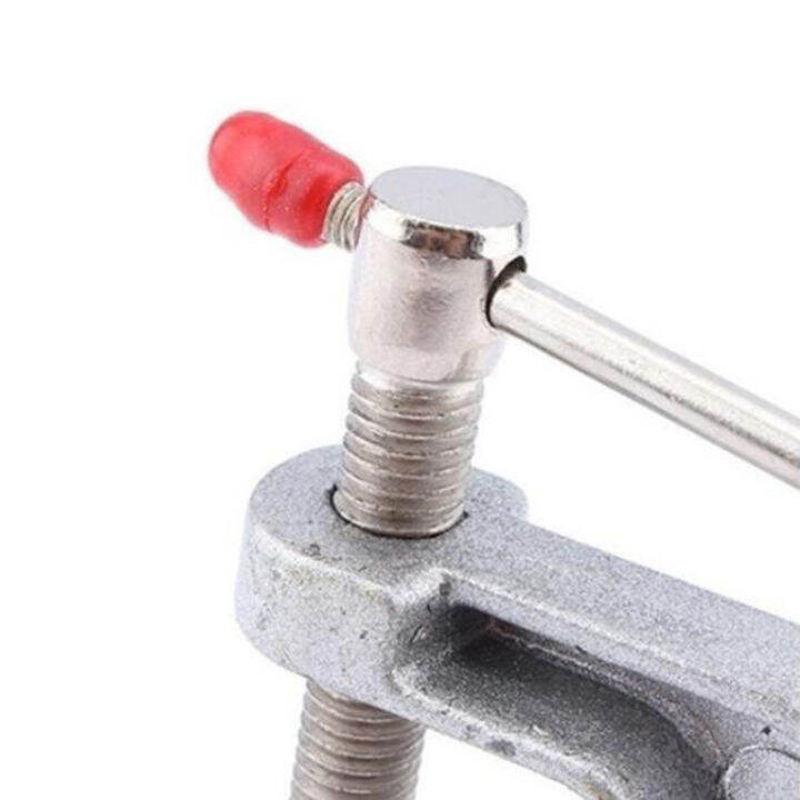 yizhuoliang-อลูมิเนียมยึดโต๊ะแหนบ-vintage-bench-vise-คีม-mini-clamp-diy-tool