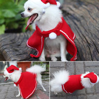 Sha xingtu HHH Christmas Dog Cloak Hat Set Pet Dog Coat Cape Dog Clothes Puppy Apparel