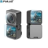 Puluz 3 in 1 เลนส์ + หน้าจอ LCD ด้านหน้าและด้านหลัง 9H 2.5D ฟิล์มกระจกอุณหภูมิสำหรับ DJI Action 2 (flagship store)