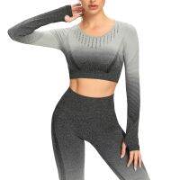 [COD] top long sleeve 2021 new loose breathable yoga quick-drying mesh running sports T-shirt women