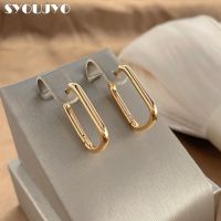 [HOT ZUQIOULZHJWG 517] SYOUJYO Luxury Minimalist 585 Gold Hoop ต่างหู Modern Unique Design คุณภาพสูงทุกวันเครื่องประดับ Fine Easy Matching ต่างหู