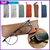 LHPFI หนังพียู กระเป๋าใส่แว่นอ่านหนังสือ นุ่มนุ่มๆ เคสลายแว่นตา กรอบป้องกันสายตาสั้น แบบพกพาได้ ซิปมีซิป กระเป๋าใส่แว่นกันแดด อุปกรณ์เสริมแว่นตา