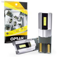 ◐❏▪ Oprah Super Bright 2pcs W5W LED T10 CSP Canbus Car Lights 1860SMD No Error For 12V Car License Plate Bulb Door Lamp White Amber