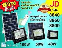 สปอร์ตไลท์โซล่าเซลล์ 10 /25/40/60/100 วัตต์ แสงขาว/Warm White วัสดุอลูมิเนียมแท้.