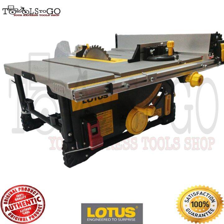 Lotus 2000W Jobsite Table Saw PRO LTST254RPF RACK & PINION FENCE RAILS Lazada PH