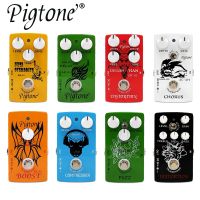 【lz】✤﹍  Pigtone-Analógico Overdrive Fuzz Distorção Guitarra Elétrica e Pedal de Efeito Baixo Real Bypass Acessórios