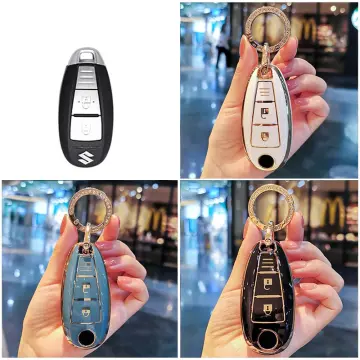 2 Button TPU Car Key Case Cover for Suzuki Ertiga Swift Ignis