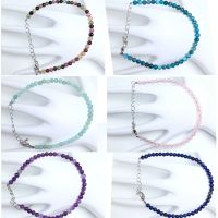 4mmNatural Stone Tourmaline crystal quartz Handwork Bracelets on Hand for Women Gift Wedding Party Jewelry Amethyst Bangles 【hot】lkr131