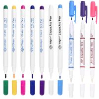 ﺴ 1/3pcs Disappearing Erasable Ink Fabric Marker Pen Cross Stitch Water Erasable Pen TailorS Quilting Sewing Tools Dressmaking