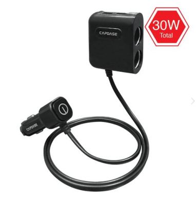 Capdase 2-Socket / 2-USB Car Charger PowerHub BQA3
