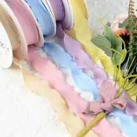 2.5/4CM*9M Wedding Satin Chiffon Silk-Like Ribbons Wedding Invitation Bouquet Gifts Packing Wrapping Ribbon Crafts Party Supplie Gift Wrapping  Bags