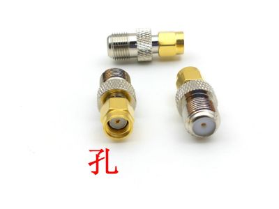 50pcs-100PCS copper F Type Female Jack to RP-SMA Male Plug Center RF Coaxial  Connector Electrical Connectors