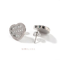 SIRILADA Blooming Heart Earring (Silver/Rose gold) ต่างหู