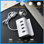 JTKE Bộ Chia USB 3.0 Đa Cổng 4 Cổng Đầu Cắm Micro USB Hub OTG Tốc Độ Cao