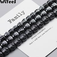 WLYeeS Special-shaped Hematite beads Lion Buddha head Maitreya Buddha Spacer Loose Bead for Religion Jewelry Bracelet Making DIY