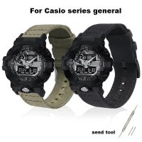 ♨❏ สายผ้าใบ 16 มม. สำหรับ Casio GA-110 GA-700 DW-5600 DW5000 สายนาฬิกาผ้าใบผ้าฝ้ายสายรัดข้อมือแบบสบายๆสำหรับ Casio G-SHOCK Series