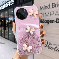 เคสโทรศัพท์ใหม่สำหรับ Realme 11 4G ฝาครอบประกายดาวดวงจันทร์ซิลิโคนนิ่มโปร่งใสรูปผีเสื้อกันการตกสำหรับ Realme 11เคส