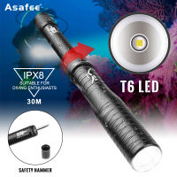 Asafee D92 มืออาชีพที่มีประสิทธิภาพ Super ไฟฉาย LED T6ไฟฉายไฟกันน้ำใต้น้ำ30M Scuba ไฟฉายไฟนักดำน้ำ Lanterna