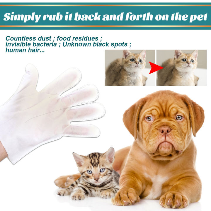 ถุงมือผ้าเช็ดสปาสำหรับสุนัขและแมว-teekland-สำหรับลูกแมวและลูกสุนัขไม้กวาดหิมะกระจกหน้ารถกลิ่นอาบน้ำดูแลเส้นผมซักแห้ง
