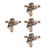 4Pcs 1/2 Inch Heavy Duty Impact Sprinkler Head Perfect for Watering Large Gardens Hose End Sprinklers Watering Tools