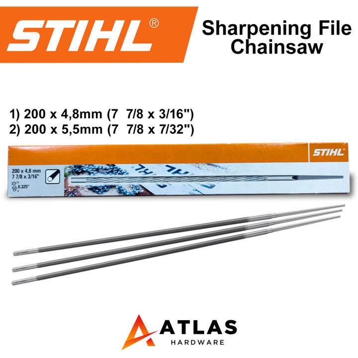 STIHL Chainsaw File Sharpening File 4.8mm & 5.5mm Made in Germany (Sold/Pc) Lazada PH