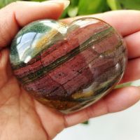 Natural Stone Sea Jasper Crystal Ore Heart Sorcerer Spiritual Meditation Healing Crystal Room Feng Shui Decoration