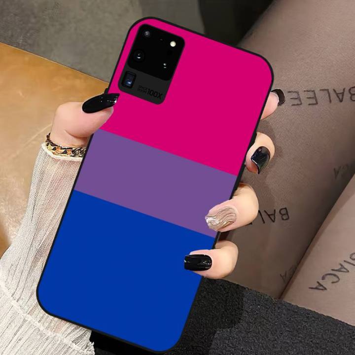 bisexual-flag-art-phone-case-for-samsung-galaxy-a11-a12-a20-a21-a73-a80-a91-s-e-shell-phone-cases