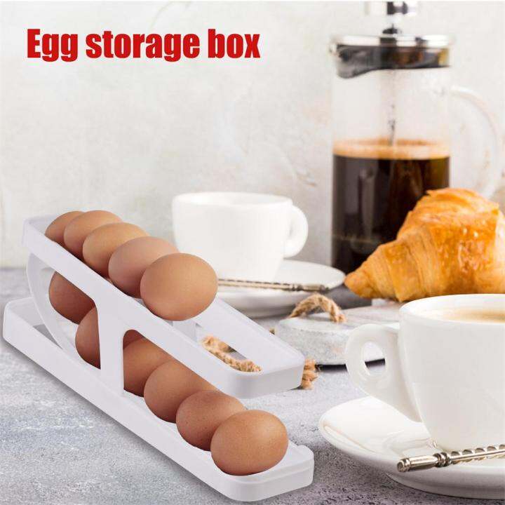 Refrigerator Egg Storage Organizer Egg Dispenser Egg Rolling Storage