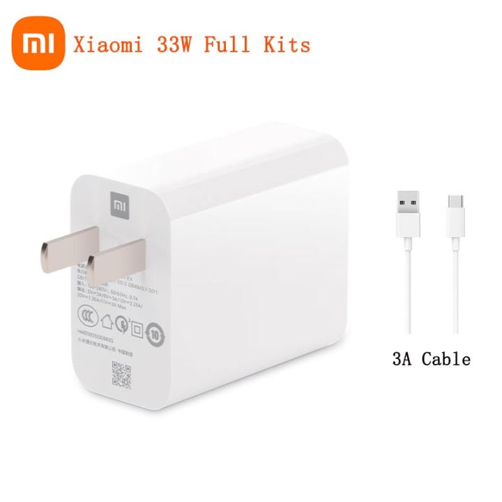 xiaomi-ของแท้ชุดสายเคเบิลชนิด-c-แบบเต็มรูปแบบ33w-ที่ชาร์จความเร็วสูงสำหรับ-mi-10-9-10t-lite-poco-x3-nfc-redmi-k40-note-9-10-pro