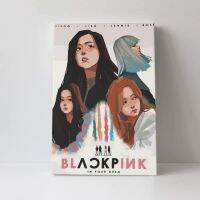 ไร้กรอบศิลปะ BLACKPINK ขนาด16 X 24in(40*60ซม.) ของตกแต่งผนังบ้านผ้าใบวาดภาพโปสเตอร์ศิลปะของขวัญสำหรับห้องนอนเด็กชายและเด็กหญิง