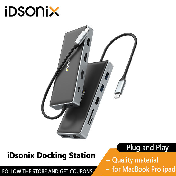 全サイト最安価 USB C ドッキング ステーション、iDsonix 12 in