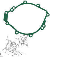 รถจักรยานยนต์ Crankcase Generator ปะเก็นฝาครอบสำหรับ Yamaha YZF-R1 YZFR1 98-01 FZ1 FZS1000 08.01-05