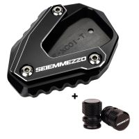 แผ่นตัวขยายสำหรับตั้งด้านข้างยางสำหรับ Moto Morini SEIEMMEZZO SCR STR 650 2023อุปกรณ์เสริมสำหรับรถมอเตอร์ไซค์ขาตั้ง