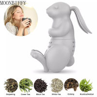 【2023】Creative cute rabbit shape reusable silicone tea maker fun herbal tea bag coffee filter diffuser tea strainer accessories ！