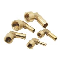 Elbow Brass Barbed Fitting 8 16mm Hose Barb X 1/4 quot; 3/8 quot; 1/2 quot; Female Thread Coupler Connector Adapter for Fuel Gas Water Copper