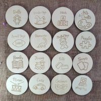 Wooden Storage Tags Nursery Decor Storage Labels With Illustrations Playroom Toy Signs Rounds Bundle Toy Box Signs Custom Label Stickers  Labels