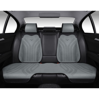 Universal Summer Car Seat Cover Suede Leather Cushion Protector ภายในรถยนต์ด้านหน้าด้านหลัง Back Pad สำหรับ Auto SUV MPV Motors