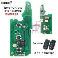 แผงวงจรไฟฟ้ากุญแจศิลปะรถยนต์ QCONTROL สำหรับ VW Volkswagen Touareg 3D0959753AK ม้า ID46 7942ชิป Keyless-Go