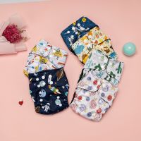 Pororo New Born Diapers Baby Washable Reusable Real Pocket Nappy Digital Print Ecology Diapers Newborn Baby Cloth Nappies Cloth Diapers