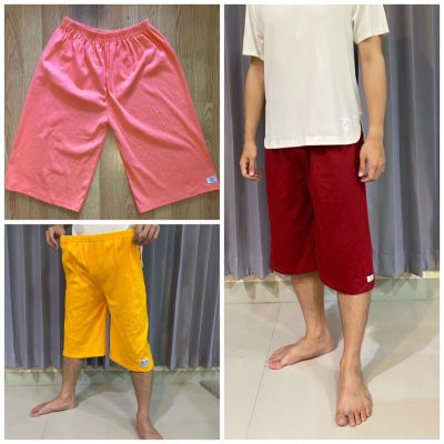 กางเกงขาสั้น 4 ส่วน สีสดใส สไตล์เกาหลี คนอ้วน อวบ ใส่ได้ ผ้า Cotton เกรดพรีเมียม