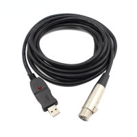 Newest Arrival 1pc Black 3M 9FT USB Male to XLR Female Cable Cord Adapter Microphone MIC Link Cable Studio Audio Link Cable