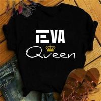 Tshirt Tshirt Graphic Tees Eva Queen Print Hip Hop T Shirts Funny Xn8O