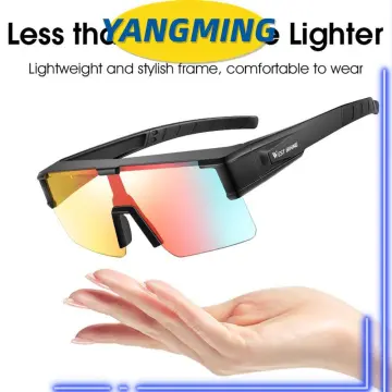 Cycling on sale over glasses