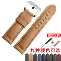 ▶★◀ Suitable for Panerai genuine leather watch strap Suitable for men PAM111 441 661 776 Crazy Horse leather watch strap 22 24 26mm