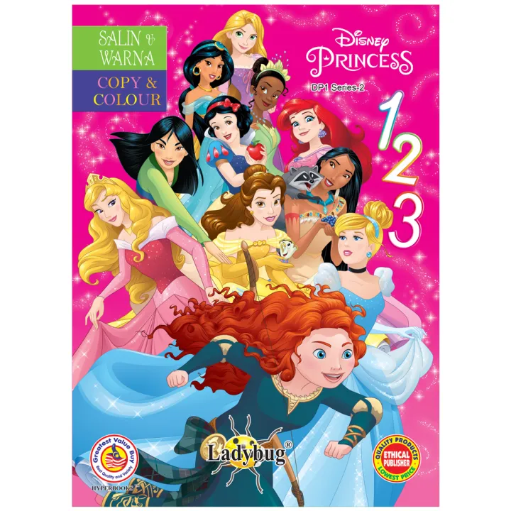 Disney Princess 123 Copy & Colour DP1 SERIES 2 | Lazada